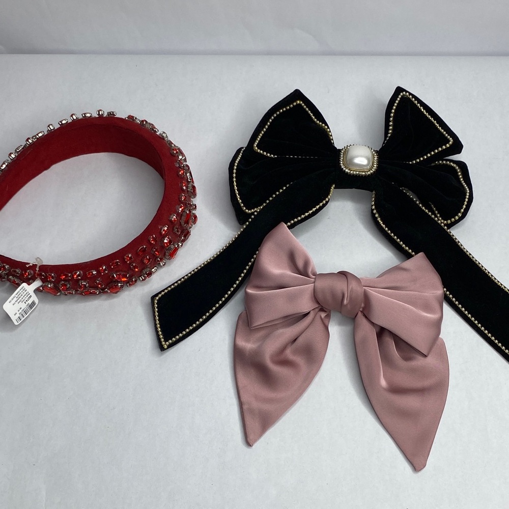 Bundle Hair Accessories Set with Bows and Headband - Picture 1 of 12